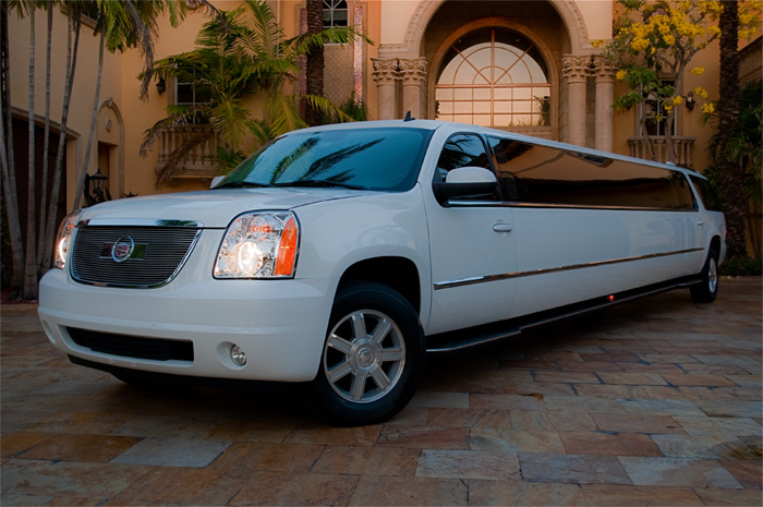 Clearwater White Escalade Limo 
